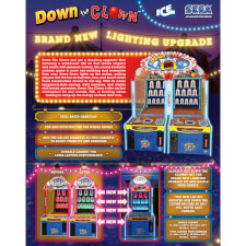 The Down The Clown Arcade Machine Brochure.