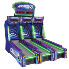 The Ice Ball FX Arcade Alley Bowler for 3 players.