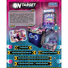 The Sega On Target Two Players Shooting Arcade Machine brochure.