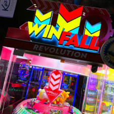 The Win Fall Revolution Single Player Arcade Machine.