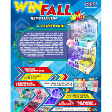 The Win Fall Revolution 4 Player Mini Arcade Machine Brochure.