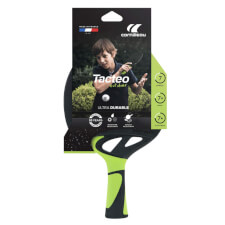 The Tacteo 50 Table Tennis Bat Lime colour in package.