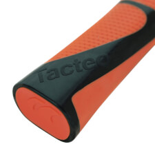 The Tacteo 50 Table Tennis Bat handle Terracota colour .