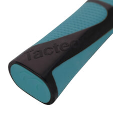 The Tacteo 50 Table Tennis Bat handle blue colour.