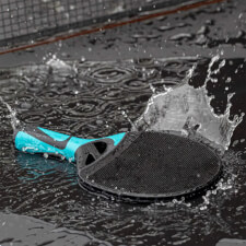 The Tacteo 50 Table Tennis Bat blue colour.