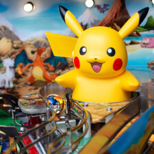 The Stern Pokémon Pro Pinball Machine features and artwork.