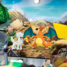 The Stern Pokémon Premium Pinball Machine artwork and features.