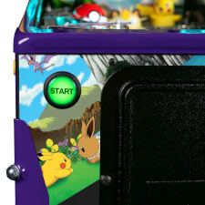 The Stern Pokémon Limited Edition Pinball Machine cabinet features.