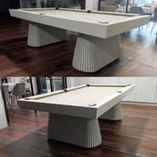 The Fryda Slate Bed Pool Table From Different Angles.