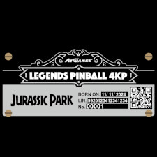 The Numbered Cabinet Badge of the Jurassic Park™ Digital Pinball 
