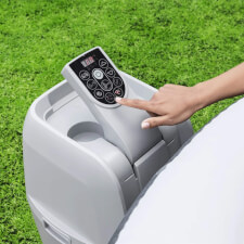 The Lay-Z-Spa Boracay AirJet Hot Tub controller.