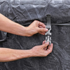 The Lay-Z-Spa Boracay AirJet Hot Tub cover lock.