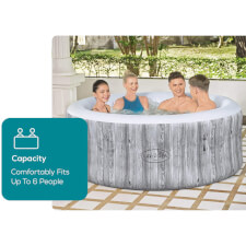 The Lay-Z-Spa Fiji Hot Tub capacity.