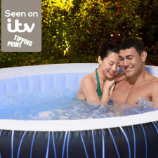 People enjoying the Lay-Z-Spa Hollywood AirJet Hot Tub.