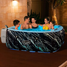 People enjoying the Lay-Z-Spa Florence AirJet Hot Tub.