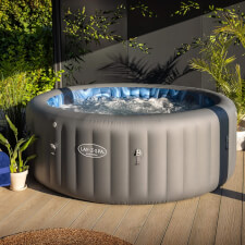 The Lay-Z-Spa Santorini Hydrojet Pro Hot Tub.