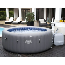 The Lay-Z-Spa Santorini Hydrojet Pro Hot Tub.