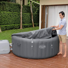The Lay-Z-Spa Santorini Hydrojet Pro Hot Tub Cover.