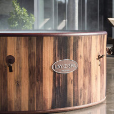 The Lay-Z-Spa Helsinki AirJet Hot Tub Close Up.