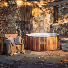 The Lay-Z-Spa Helsinki AirJet Hot Tub.