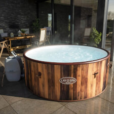 The Lay-Z-Spa Helsinki AirJet Hot Tub.