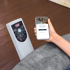 The Lay-Z-Spa Carrara AirJet Hot Tub App.