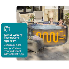 The Lay-Z-Spa Carrara AirJet Hot Tub Thermacore System.