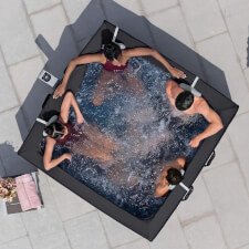 The Lay-Z-Spa Stockholm AirJet Hot Tub Up View.