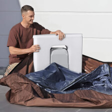 The Lay-Z-Spa Toronto AirJet Hot Tub Structure.