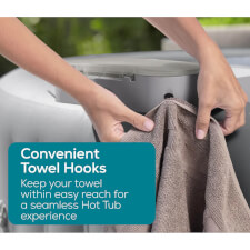The Hot Tub 4-in-1 Accessory Tray Hook.