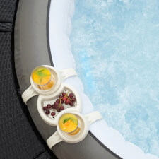 The Lay-Z-Spa Hot Tub Drinks Holder View from Up.