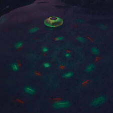The Lay-Z-Spa Led Floating Pool Light Working in the Night.