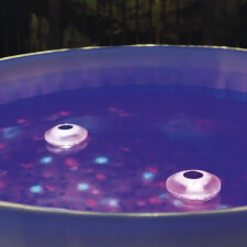 The Lay-Z-Spa Led Floating Pool Light Working in the Night.