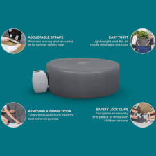 The Circular Round Thermal Hot Tub Cover Features.