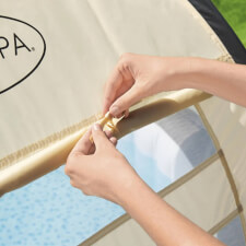 The Lay-Z-Spa Detachable Hot Tub Canopy Detail.