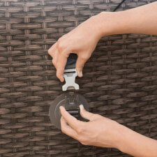 The Lay-Z-Spa Detachable Hot Tub Canopy Lock.