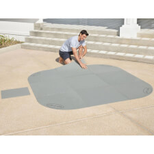 The Laz-Y-Spa Square Floor Protector Mat.