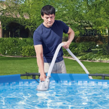 The Lay-Z-Spa 800 gal Pool & Drain Pump.