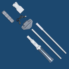 The Lay-Z-Spa Rechargeable Underwater Vacuum Pieces.