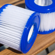 The Lay-Z-Spa Filter Cartridges close up.