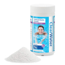 The Lay-Z-Spa Clearwater 1kg Chlorine Granules.