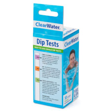 The Lay-Z-Spa Clearwater 50 Test Strips Box.