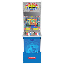 Arcade1Up Street Fighter II™ Big Blue Arcade inc. Stool & Riser