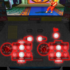 Arcade1Up Street Fighter II™ Big Blue Arcade inc. Stool & Riser