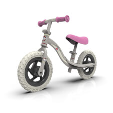 The Ride-Ezy Go Balance Bike in Pink/Silver Colour Option...