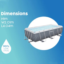 The Steel Pro Max Rectangular Pool Dimensions.