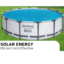The 15ft Steel Pro Frame Solar Cover.