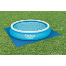 The groundsheet in use.