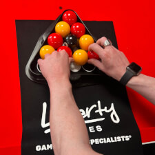 The Liberty Games racking cloth.