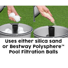 The Pool Sand Filter & Pump 950gal Filtration system.